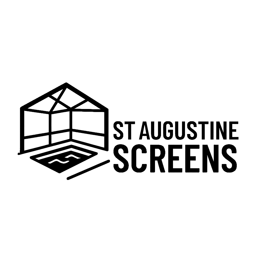 St Augustine Screens company logo featuring a screened enclosure design icon.